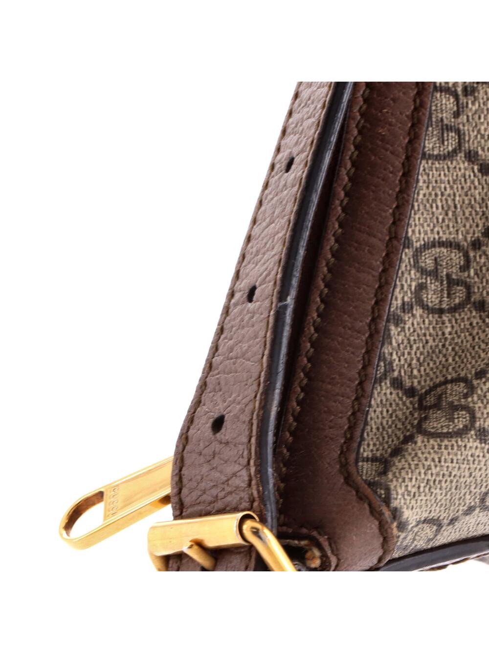 Gucci Ophidia Half Moon Hobo Gg Coated #356695G12B - Picture 6 of 7